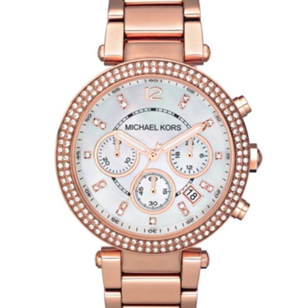 Michael Kors “Parker Chronograph” Rose Gold watch